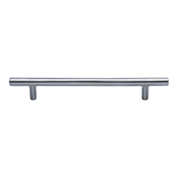 C0361 160-SC • 160 x 224 x 32mm • Satin Chrome • Heritage Brass Pedestal 11mm Ø Cabinet Pull Handle